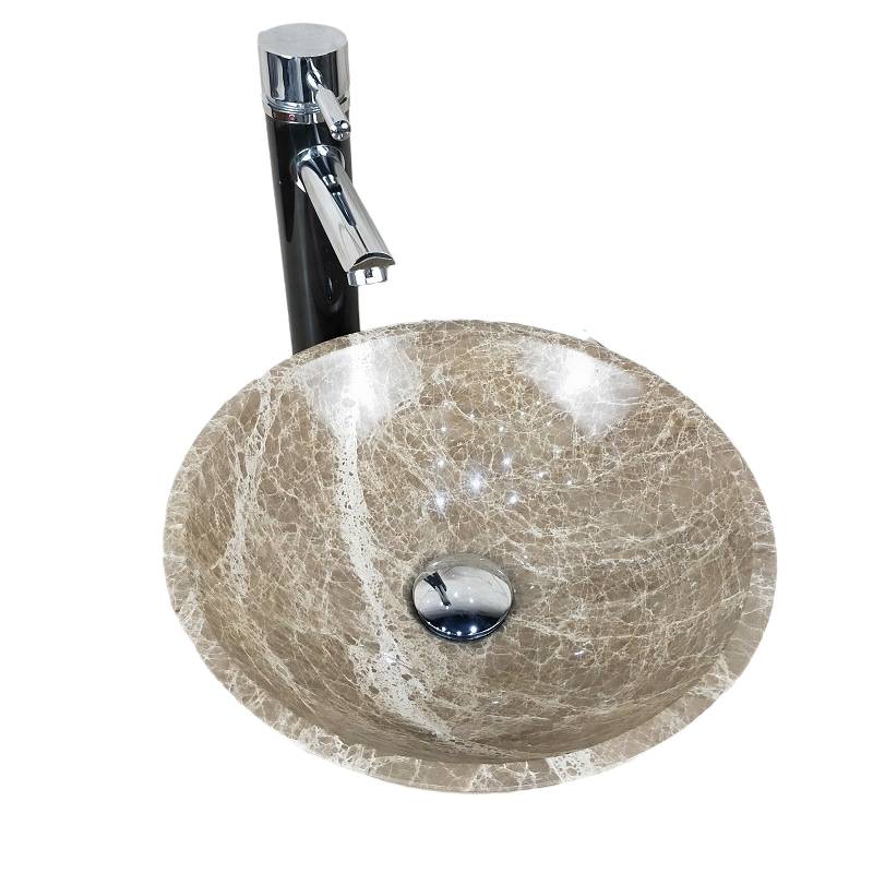 Light Brown Marble Basin Sink