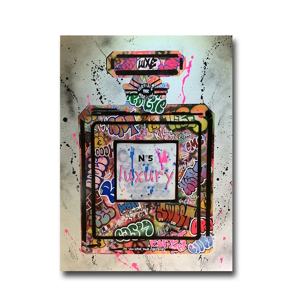 Fashion Luxury Modern Graffiti Art Paintings | Lise Luxury