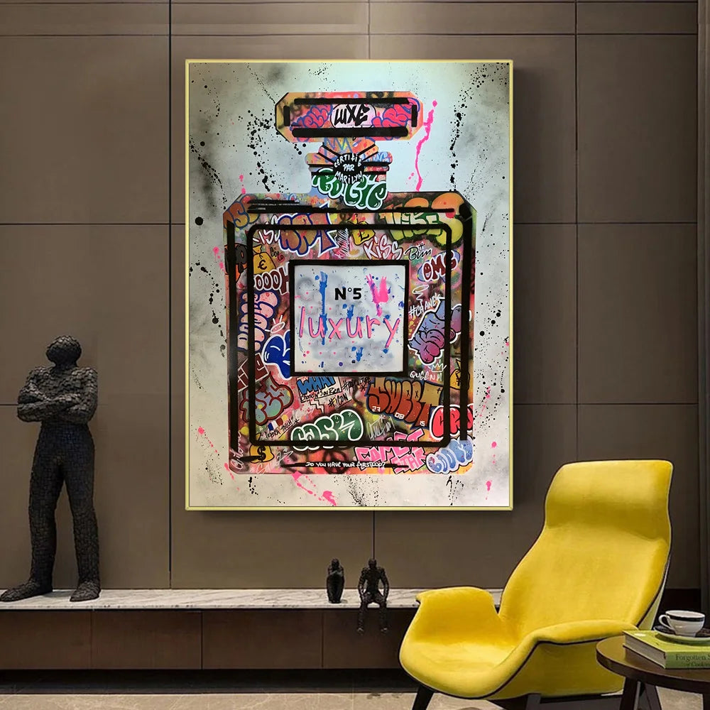 Fashion Luxury Modern Graffiti Art Paintings | Lise Luxury