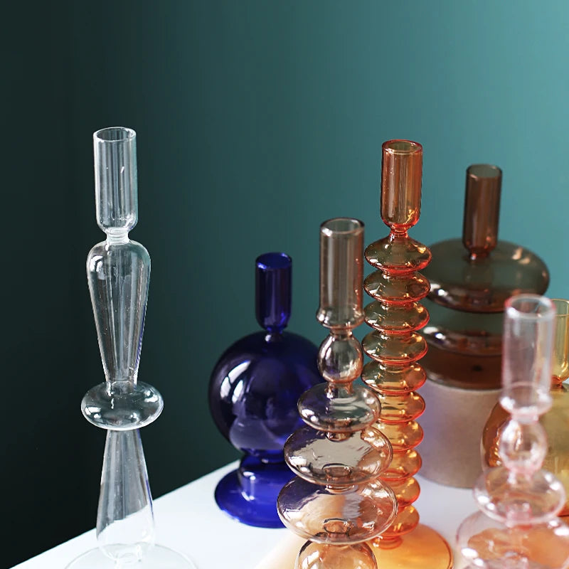 colorful vases