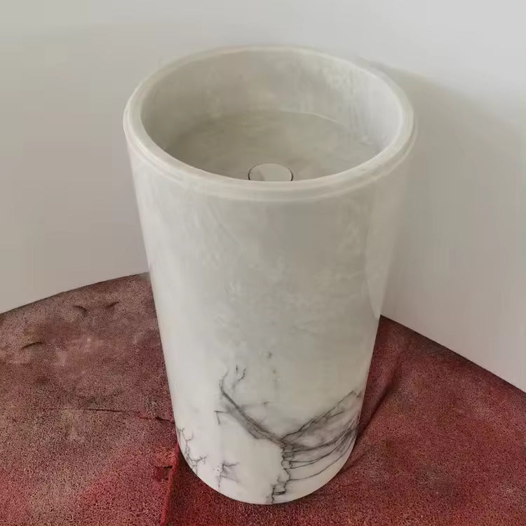 black & white marble basin sink