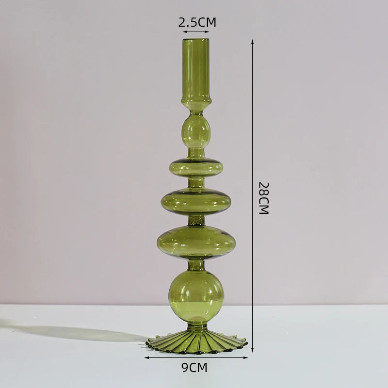 colorful vases
