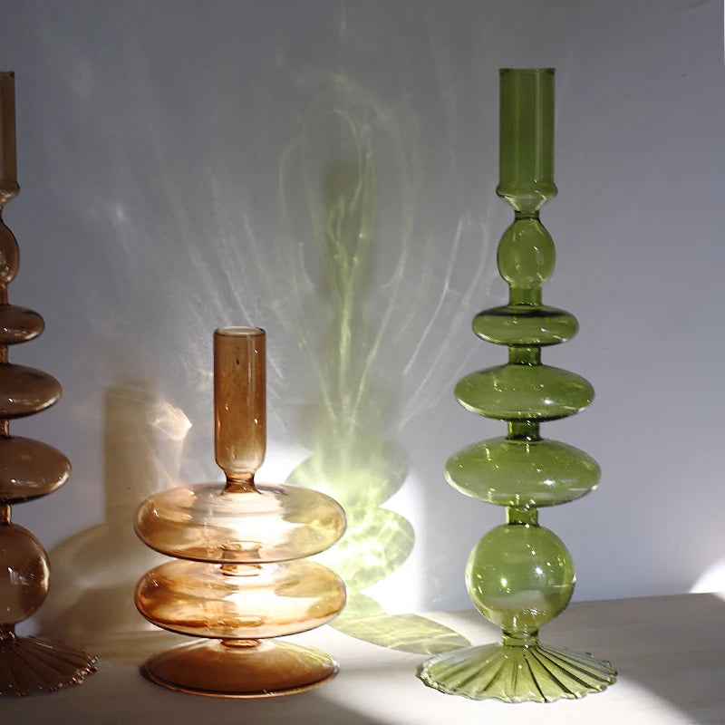 colorful vases
