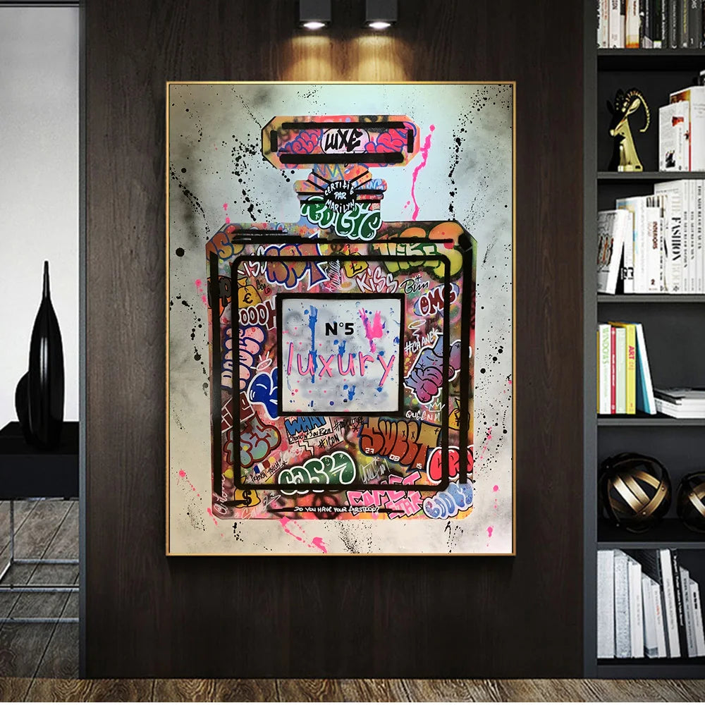 Fashion Luxury Modern Graffiti Art Paintings | Lise Luxury