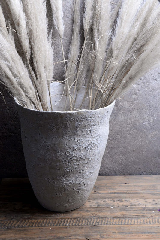 Xl Floor Vase Crater Moon Glaze