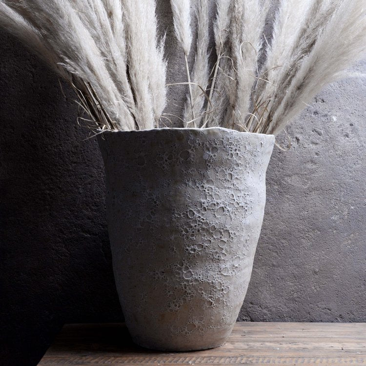 Xl Floor Vase Crater Moon Glaze