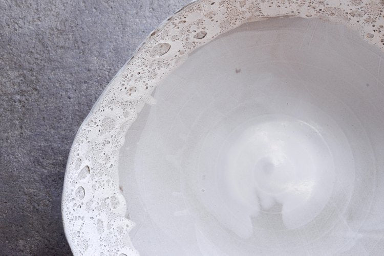 Giant Fruit Bowl - White Moon