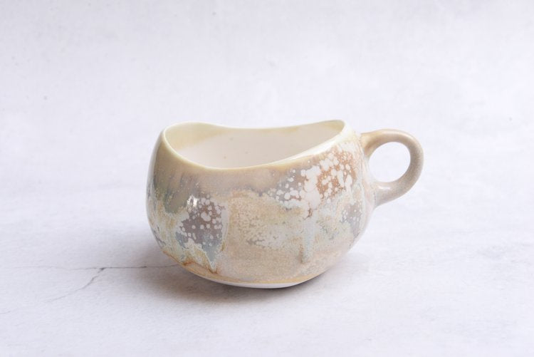 Mug and Saucer Luminescent Pearl