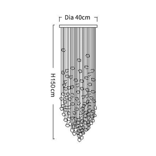 Crystal Cherise Chandelier