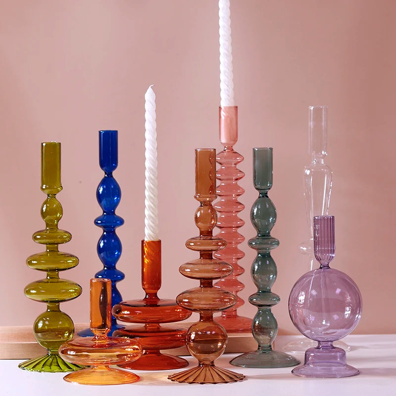 colorful vases