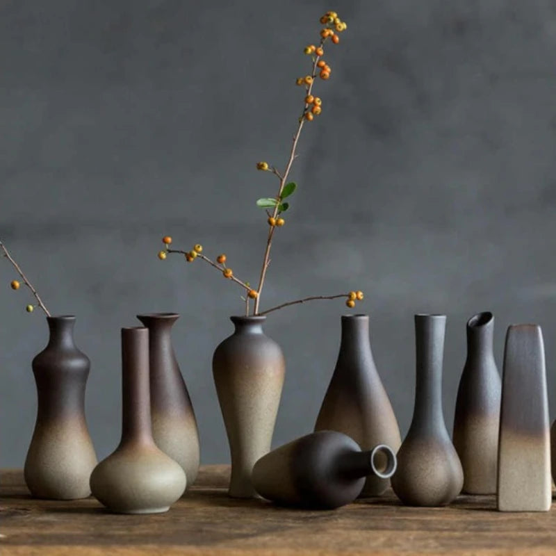 retro wabi sabi vase