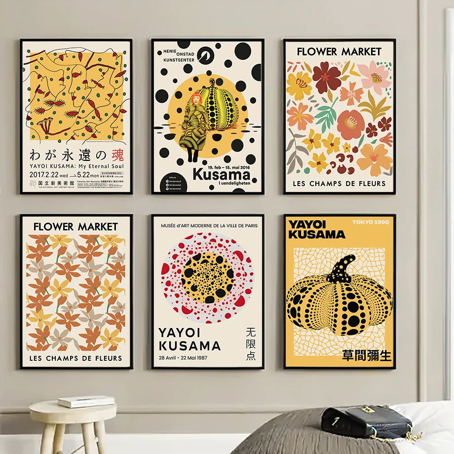 yayoi kusama art poster