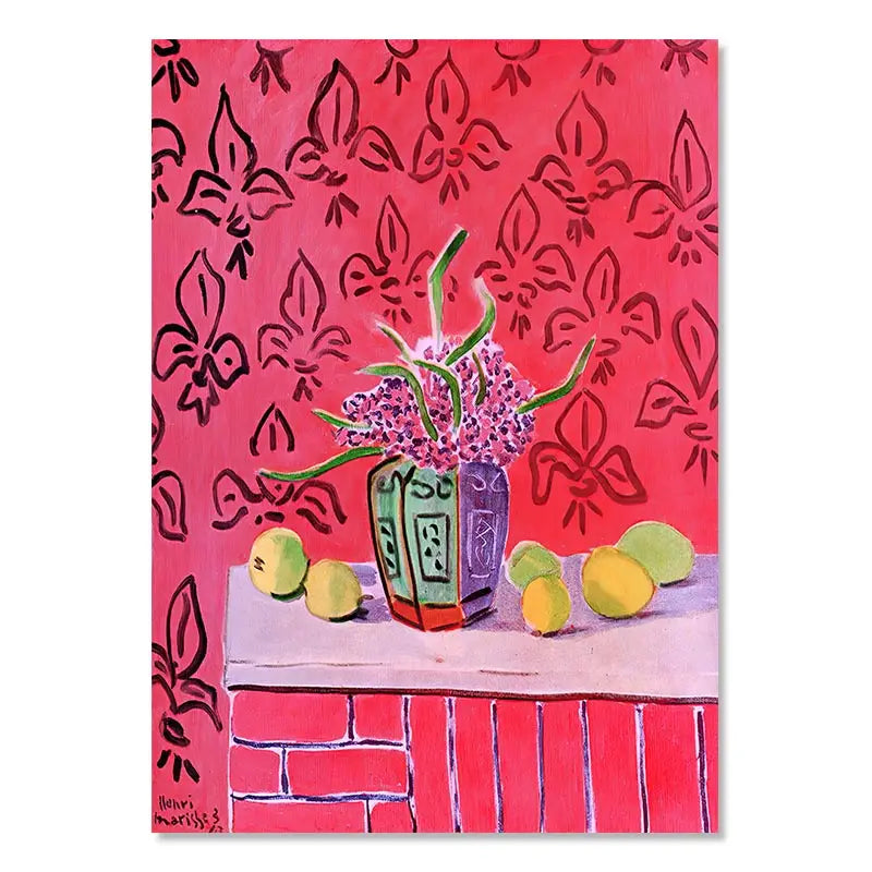 matisse retro still life art posters