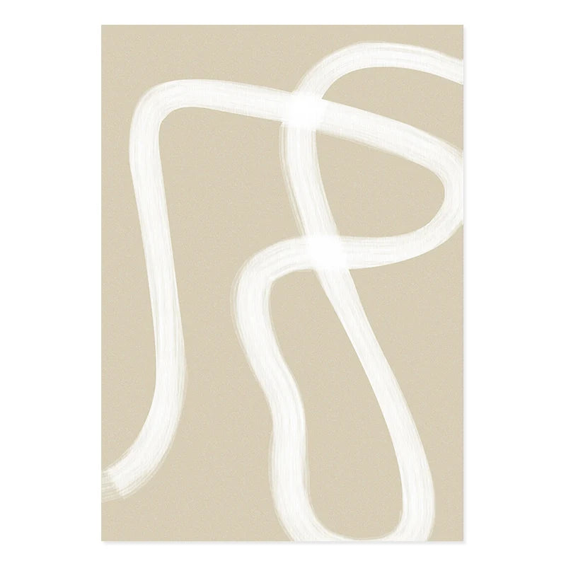 Boho Matisse posters beige white