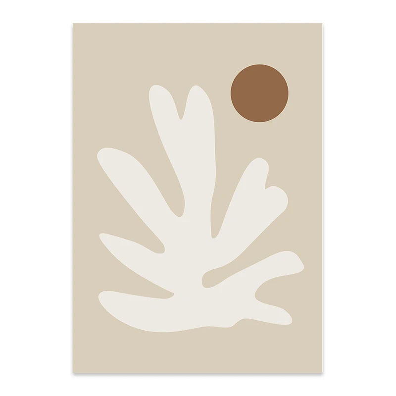 Boho Matisse posters beige white
