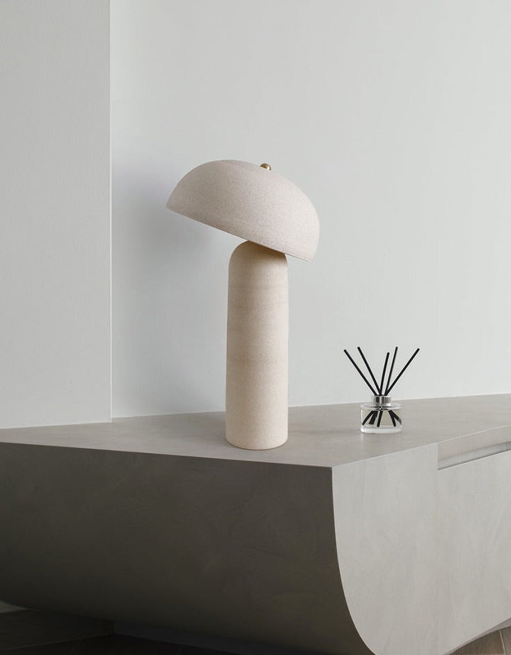Ceramic Tera mushroom lamp
