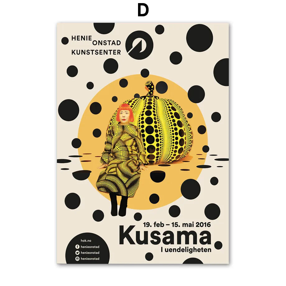 yayoi kusama art poster
