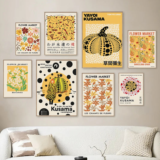 yayoi kusama art poster