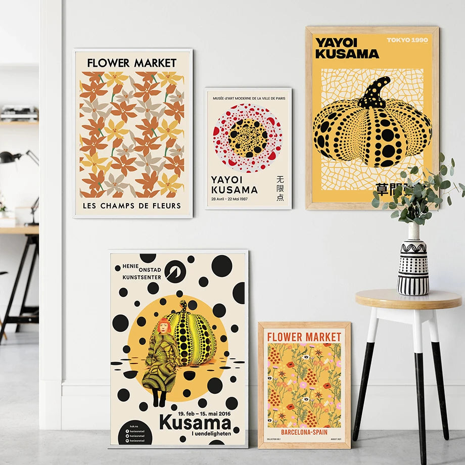 yayoi kusama art poster