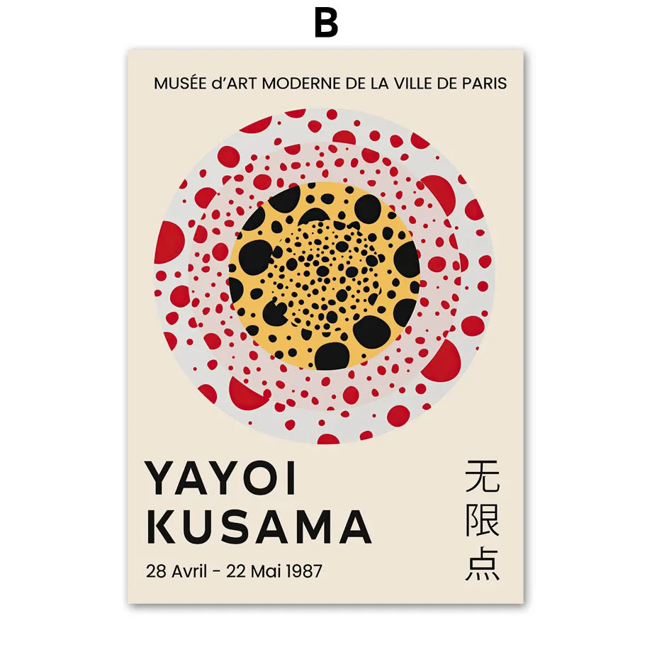 yayoi kusama art poster
