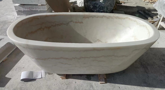 marble bath tub beige