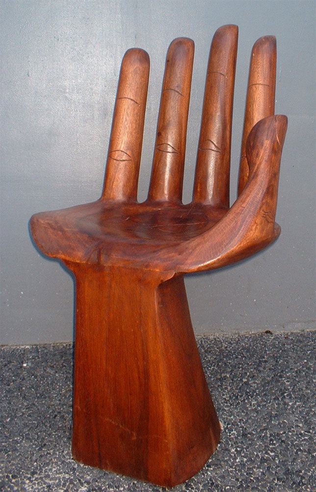 balinese hand shaped chair