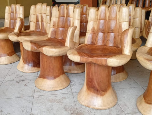 balinese unique hand shaped chair