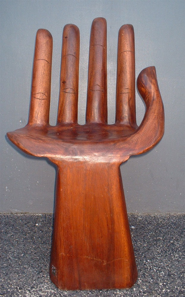 balinese hand shaped chair