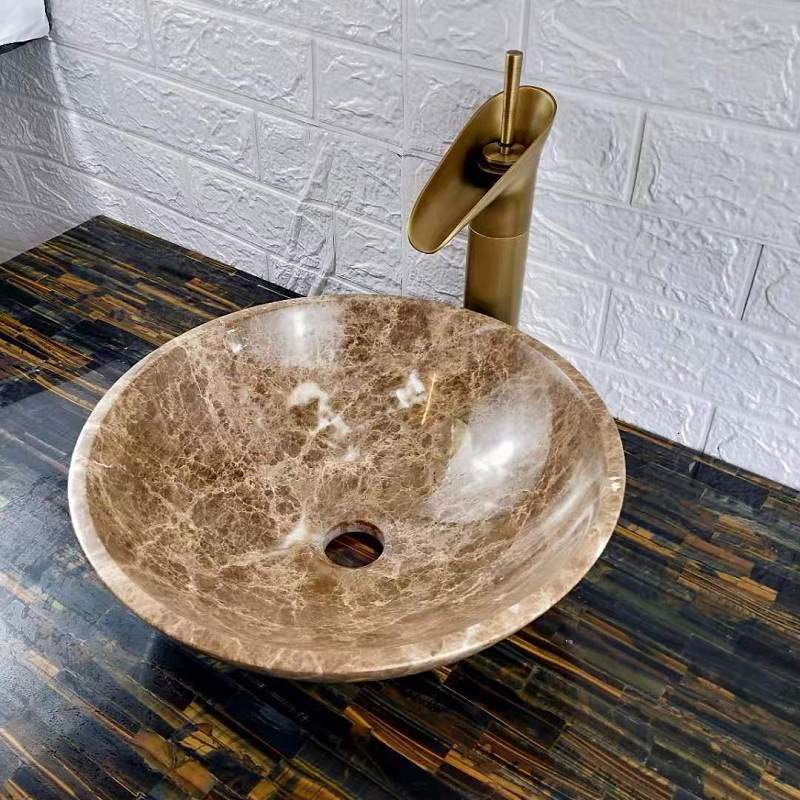 Beige Marble Sink
