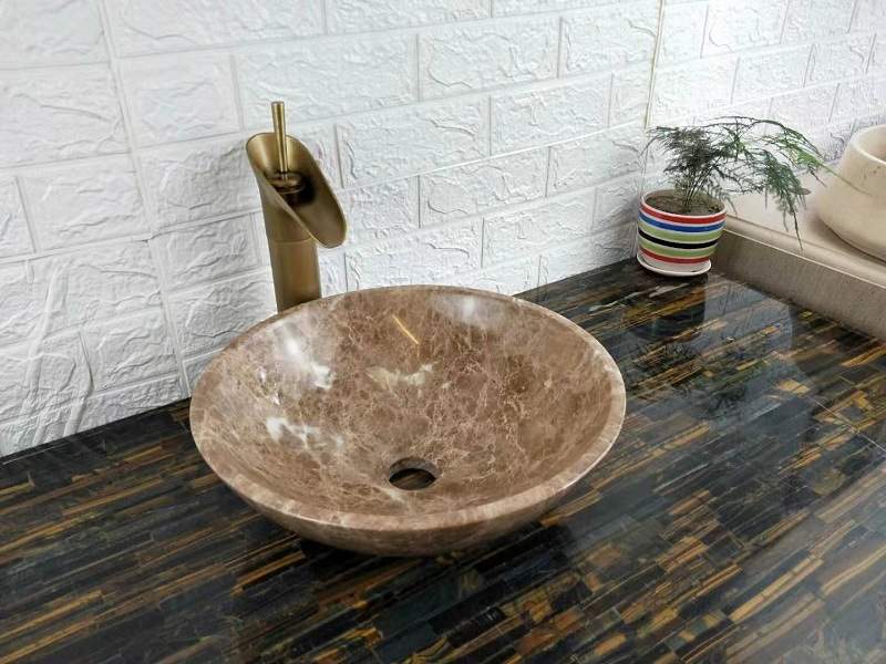 Beige Marble Sink