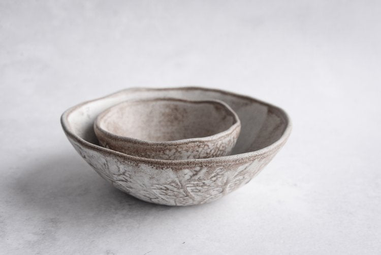 Beige Leaf - Dinner Set