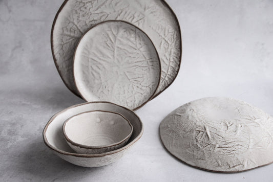 White Leaf - Dinner Set