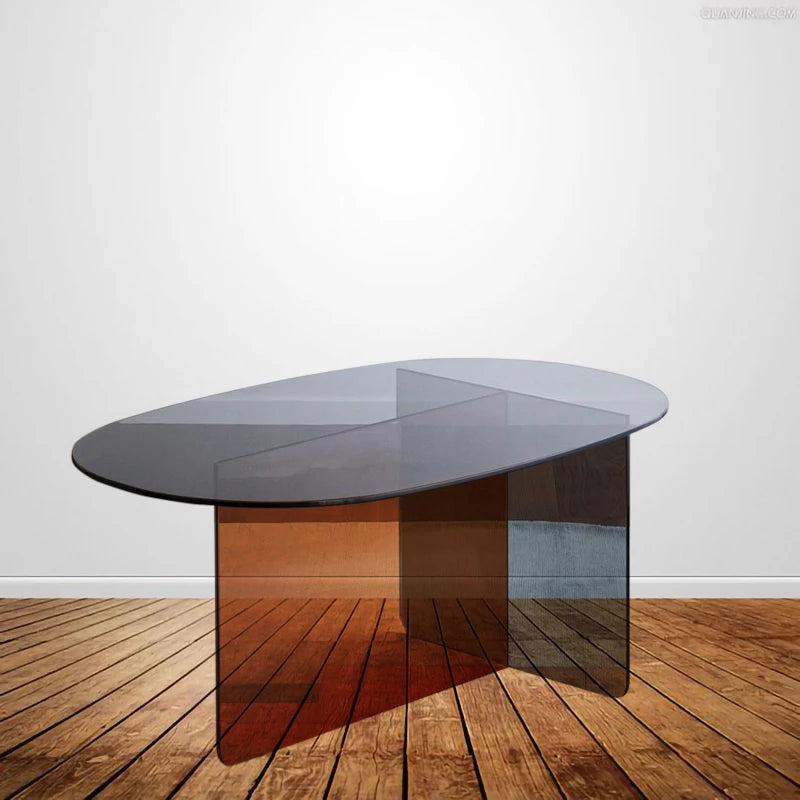 spirited sam - oval coffee table