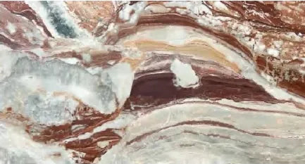 Arabescato Orobico Rosso natural stone sample