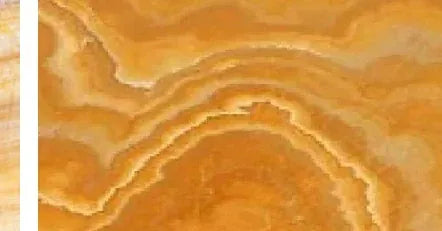 Yellow Onyx natural stone sample