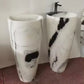 black & white marble basin sink