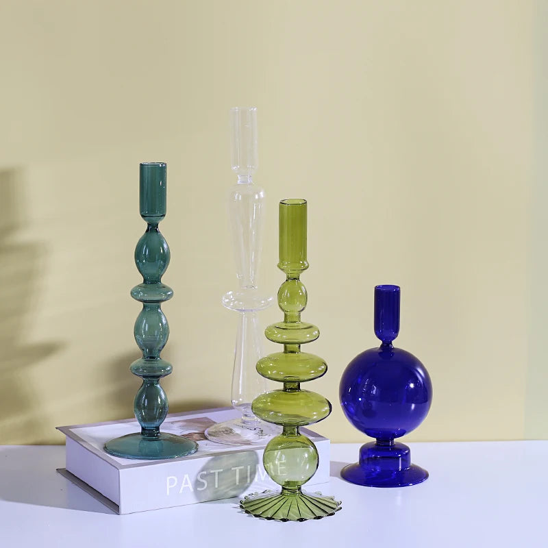 colorful vases