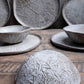 Beige Leaf - Dinner Set
