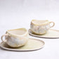 Mug and Saucer Luminescent Pearl