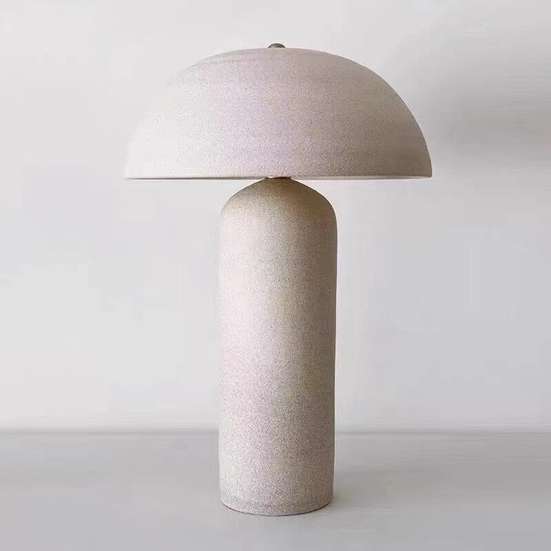Ceramic Tera mushroom lamp