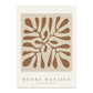 Boho Matisse posters beige white