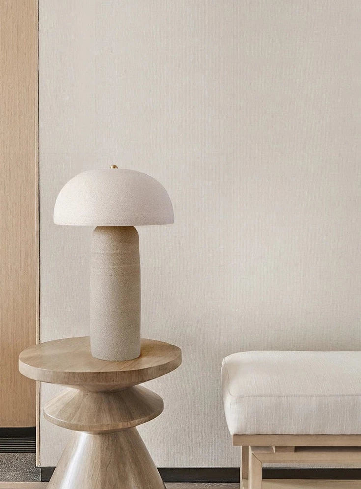 Ceramic Tera mushroom lamp
