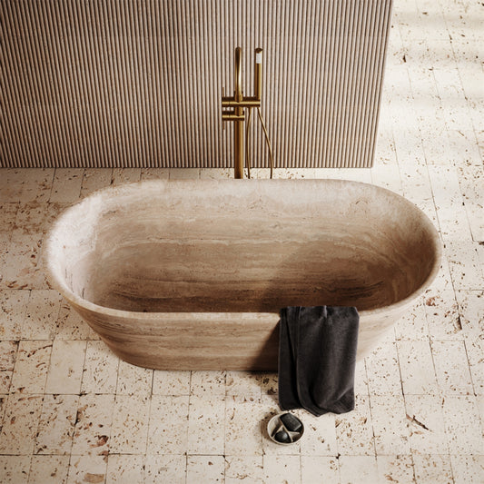 brown marble bath tub