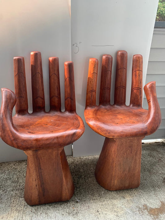 balinese hand shaped chair