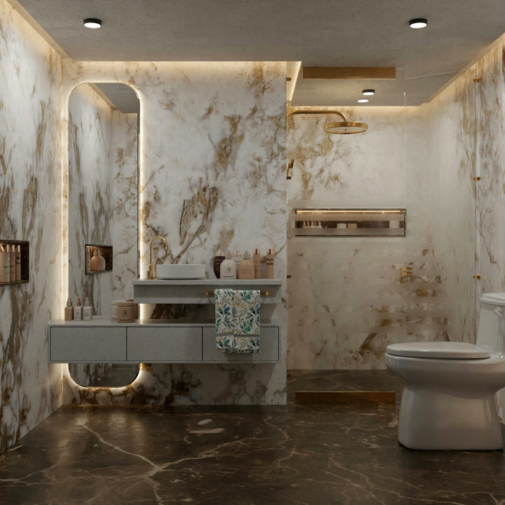 Marble bathroom