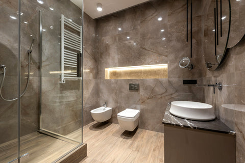 Stone bathroom
