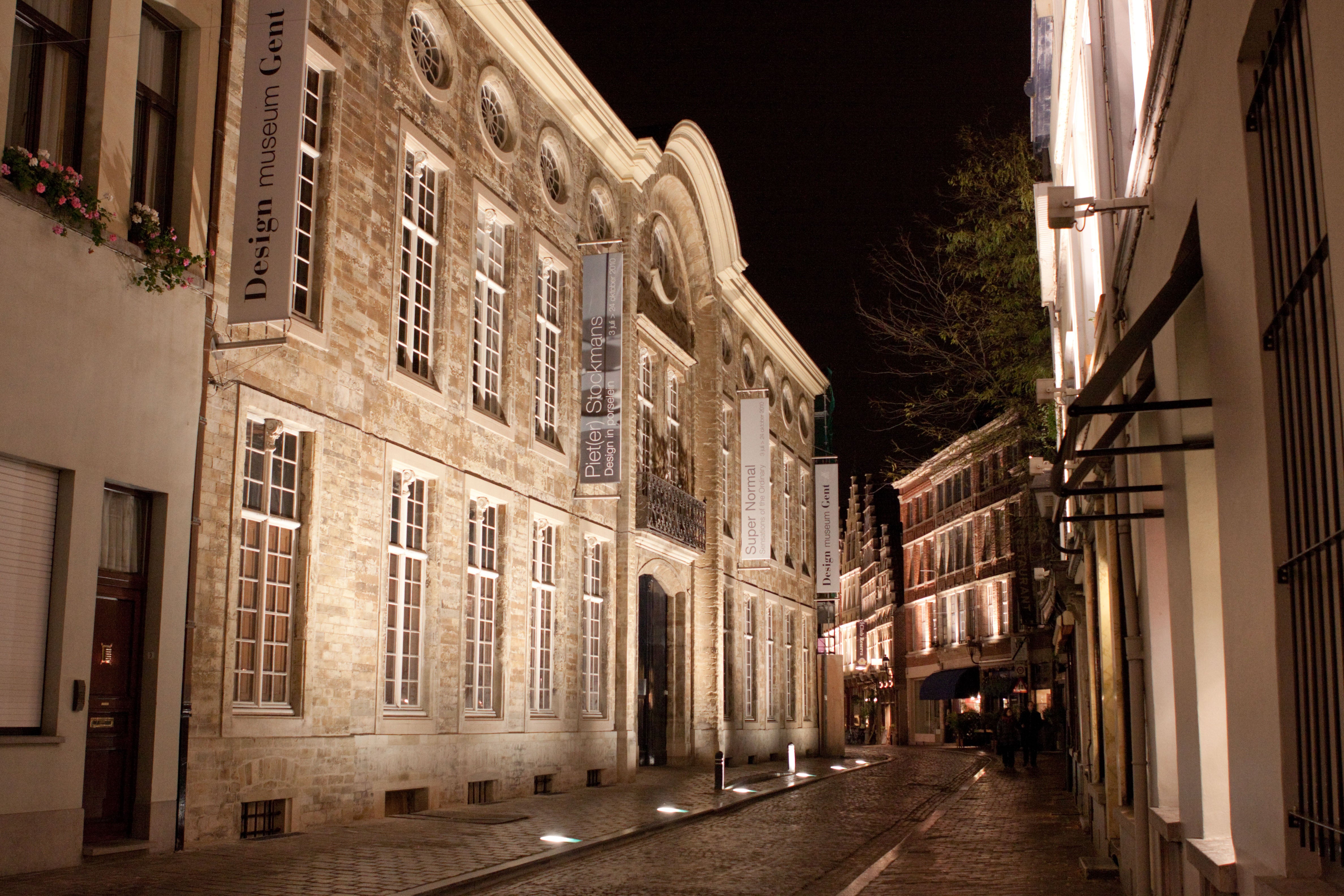 Historic Design Museum Gent façade on Jan Breydelstraat, photographed in 2010 before the renovation