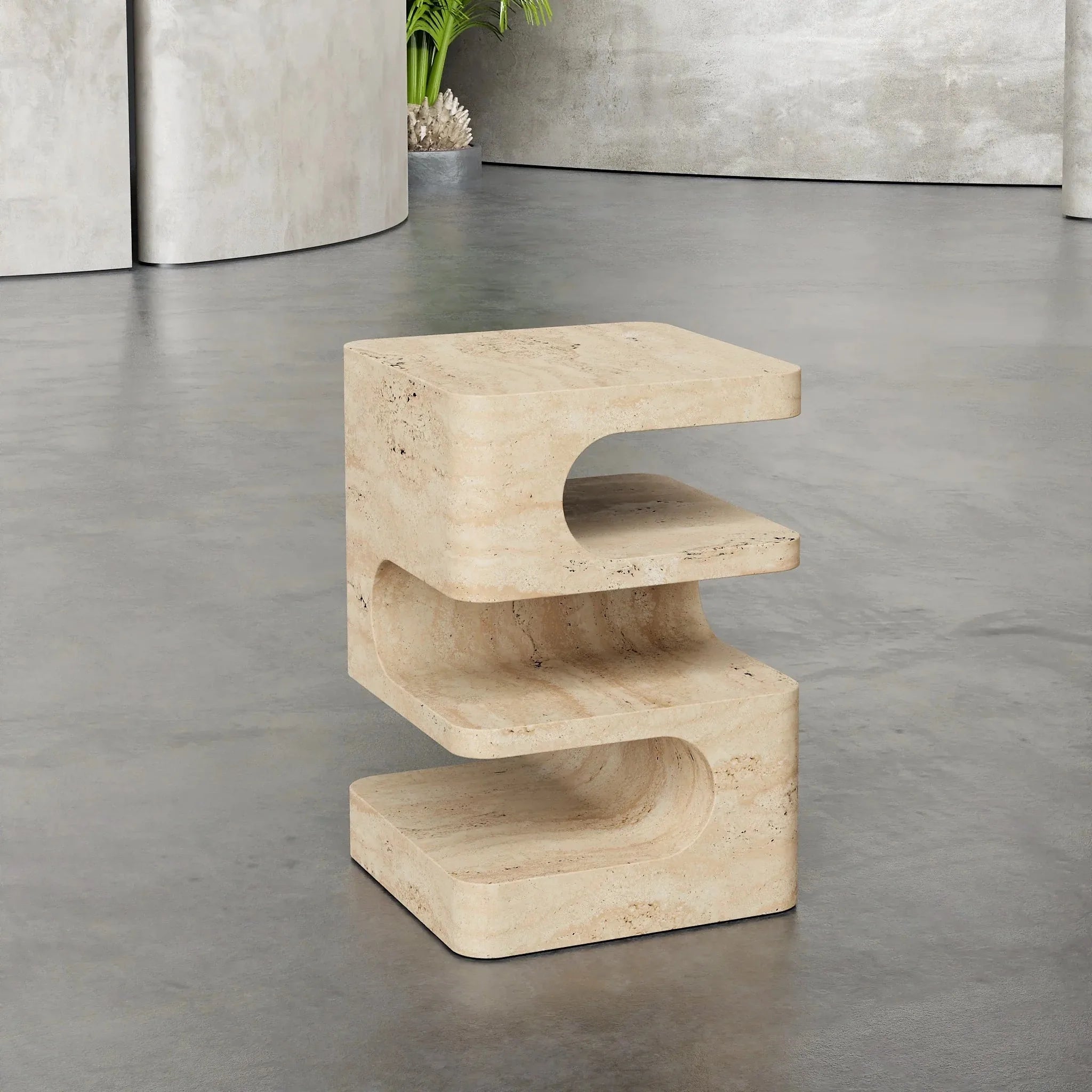 Detailed natural stone tabletop
